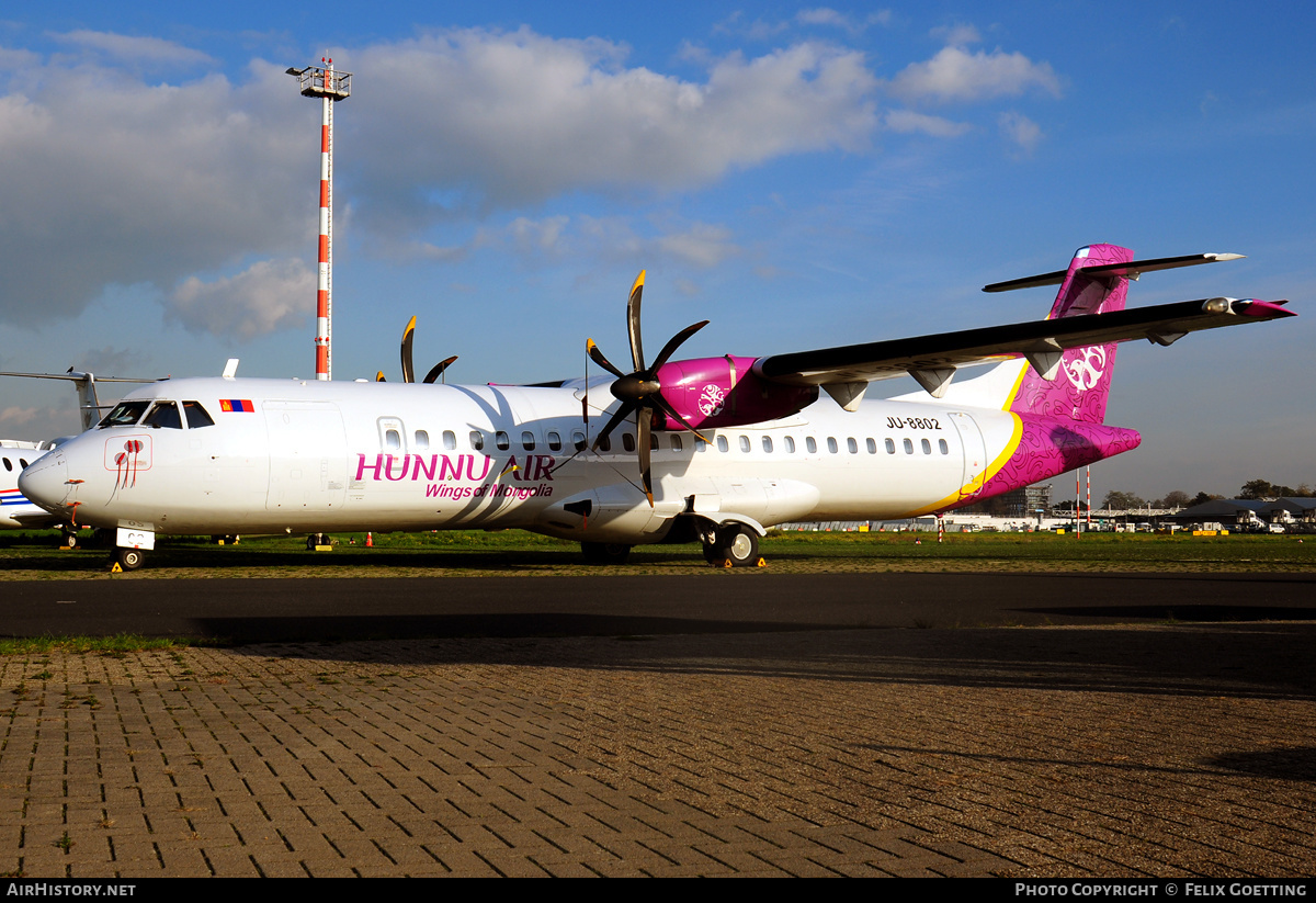 Aircraft Photo of JU-8802 | ATR ATR-72-500 (ATR-72-212A) | Hunnu Air | AirHistory.net #340891