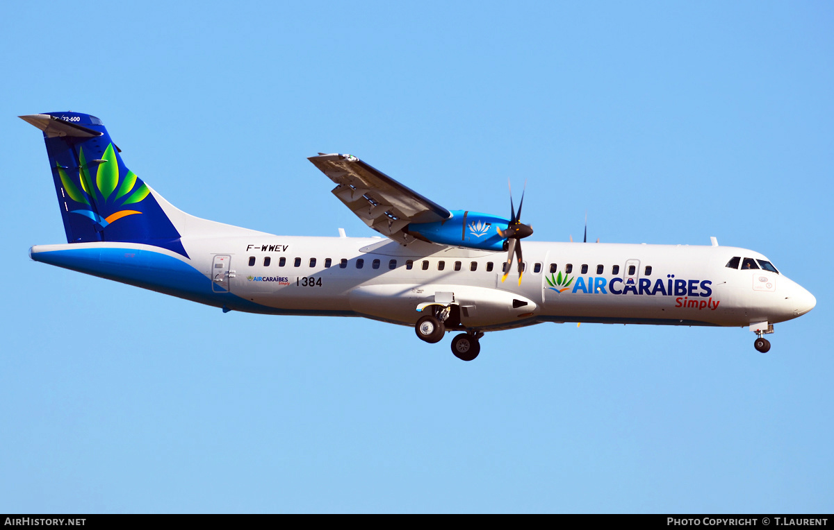 Aircraft Photo of F-WWEV | ATR ATR-72-600 (ATR-72-212A) | Air Caraïbes Simply | AirHistory.net #340934