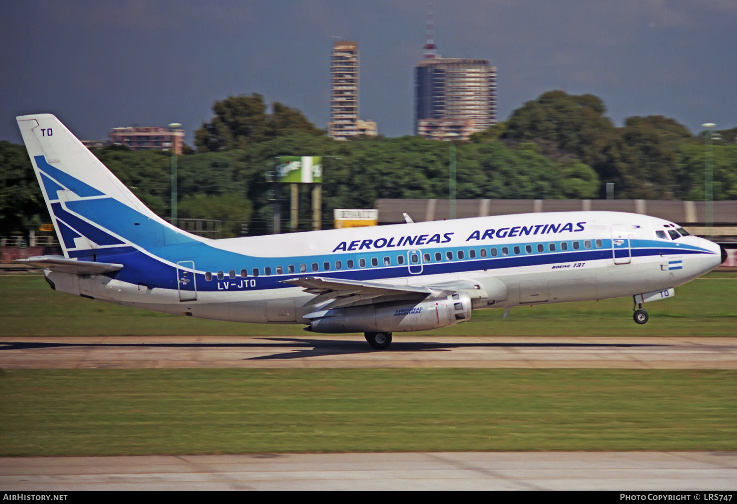 Aircraft Photo of LV-JTO | Boeing 737-287/Adv | Aerolíneas Argentinas | AirHistory.net #340975