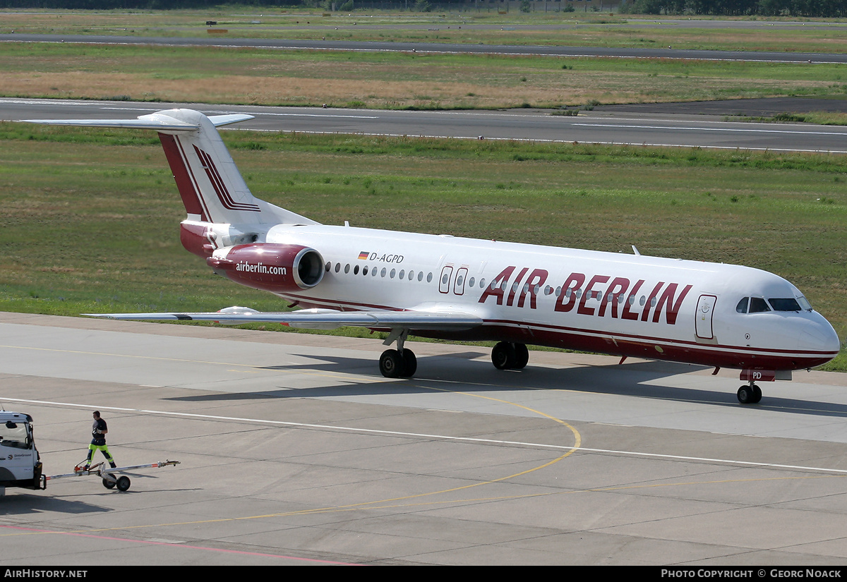 Aircraft Photo of D-AGPD | Fokker 100 (F28-0100) | Air Berlin | AirHistory.net #340980