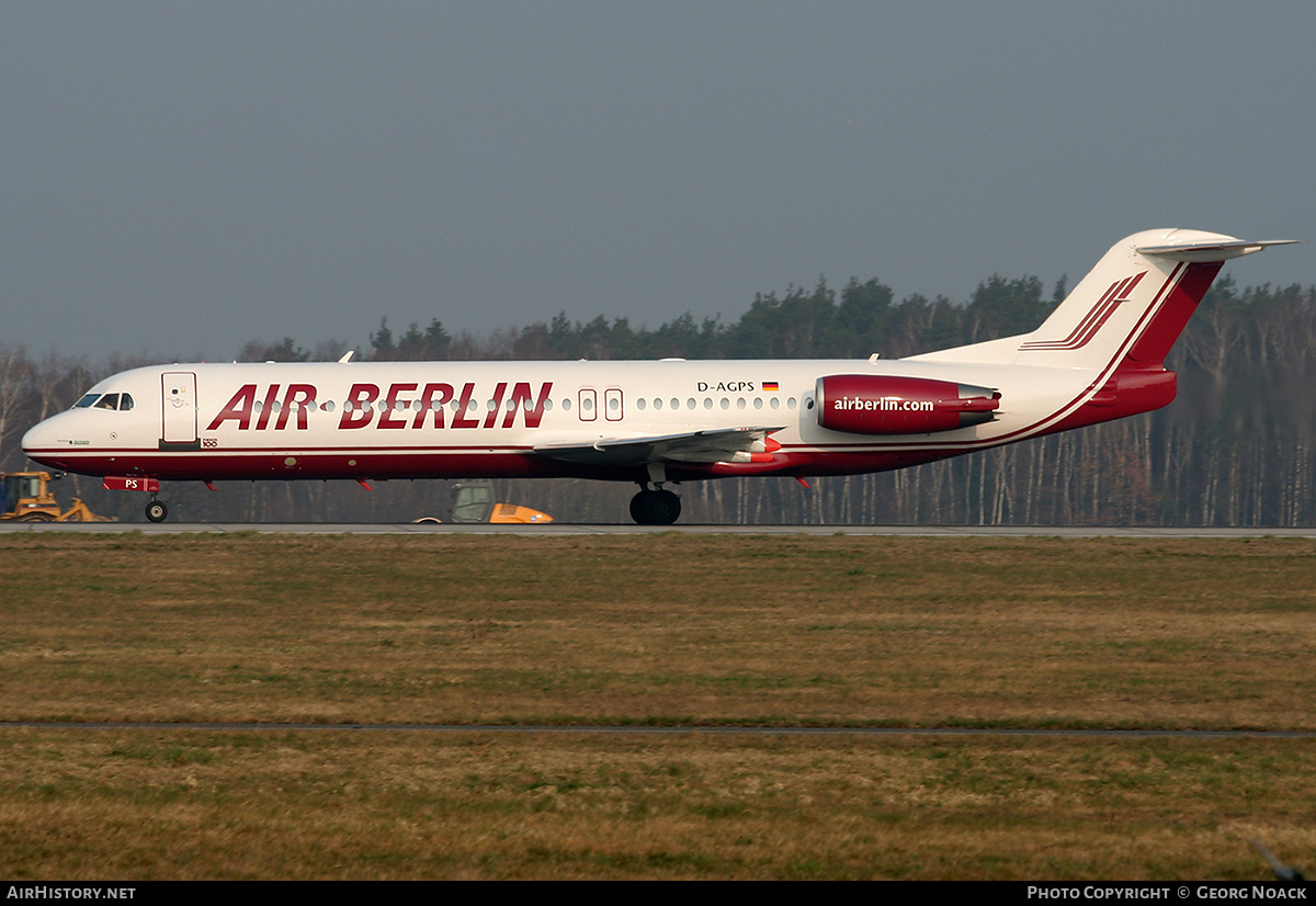 Aircraft Photo of D-AGPS | Fokker 100 (F28-0100) | Air Berlin | AirHistory.net #340981