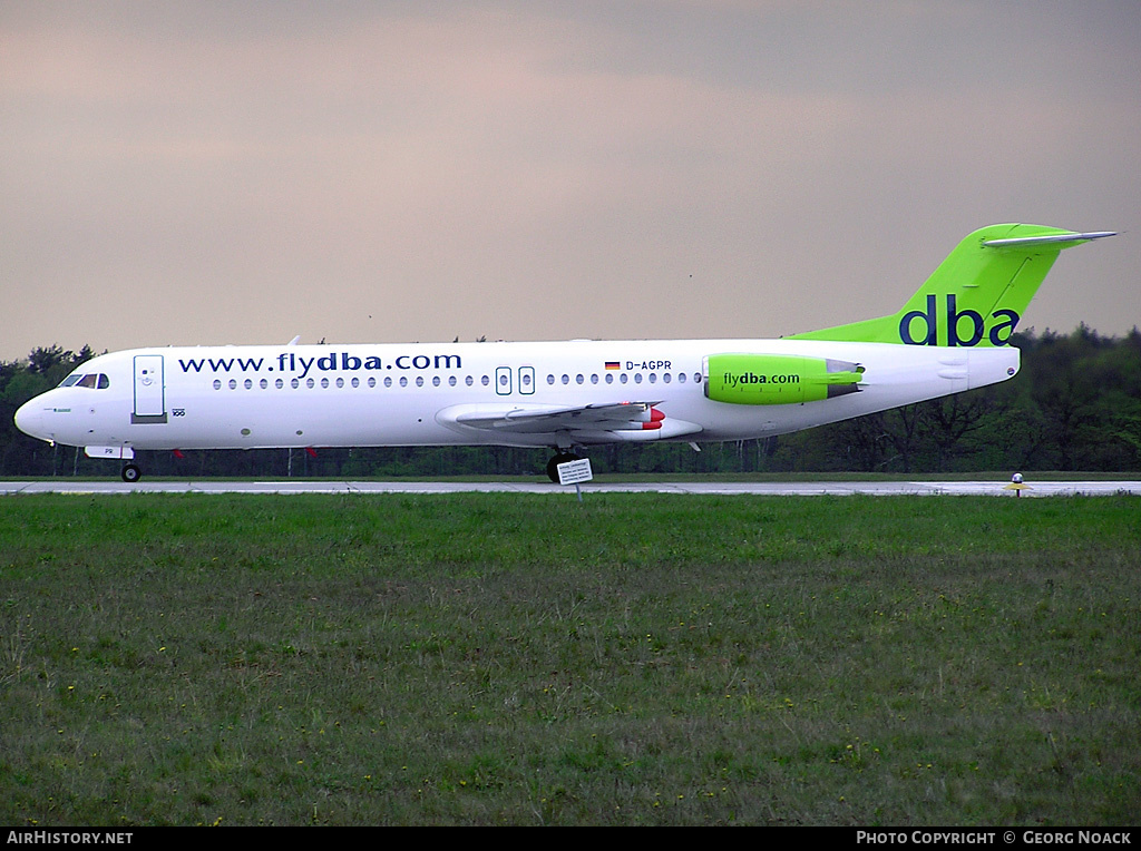 Aircraft Photo of D-AGPR | Fokker 100 (F28-0100) | DBA - Deutsche BA | AirHistory.net #340986