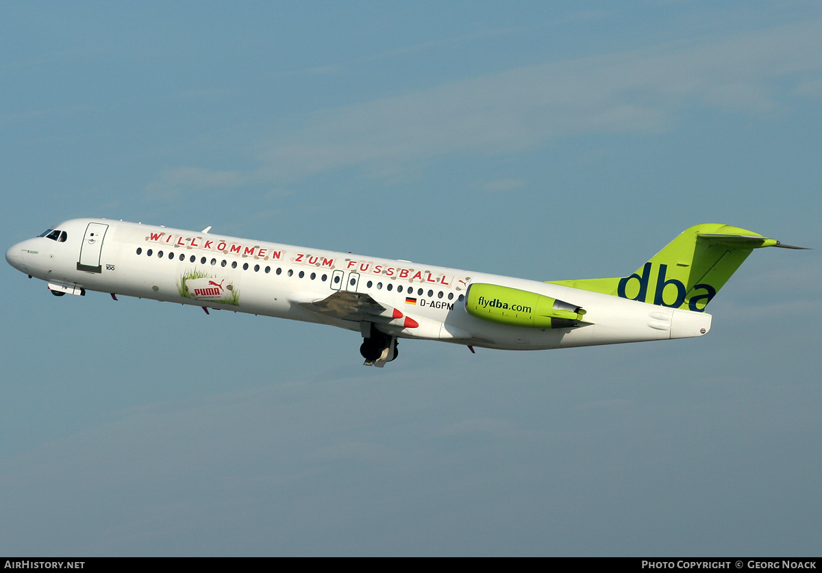 Aircraft Photo of D-AGPM | Fokker 100 (F28-0100) | DBA - Deutsche BA | AirHistory.net #340988