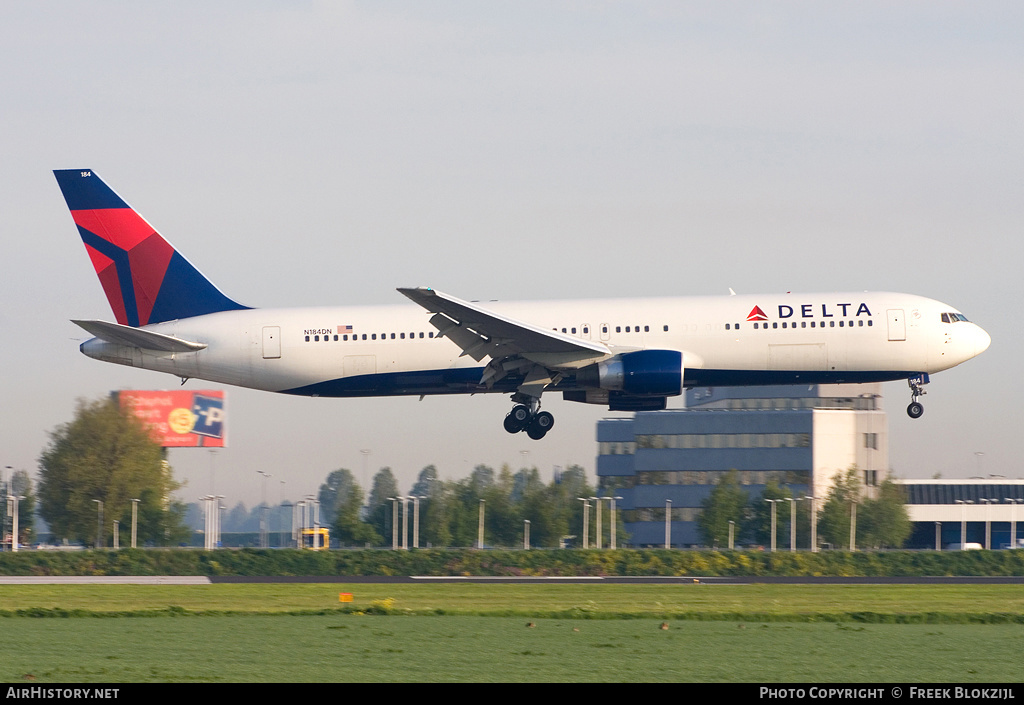 Aircraft Photo of N184DN | Boeing 767-332/ER | Delta Air Lines | AirHistory.net #340989