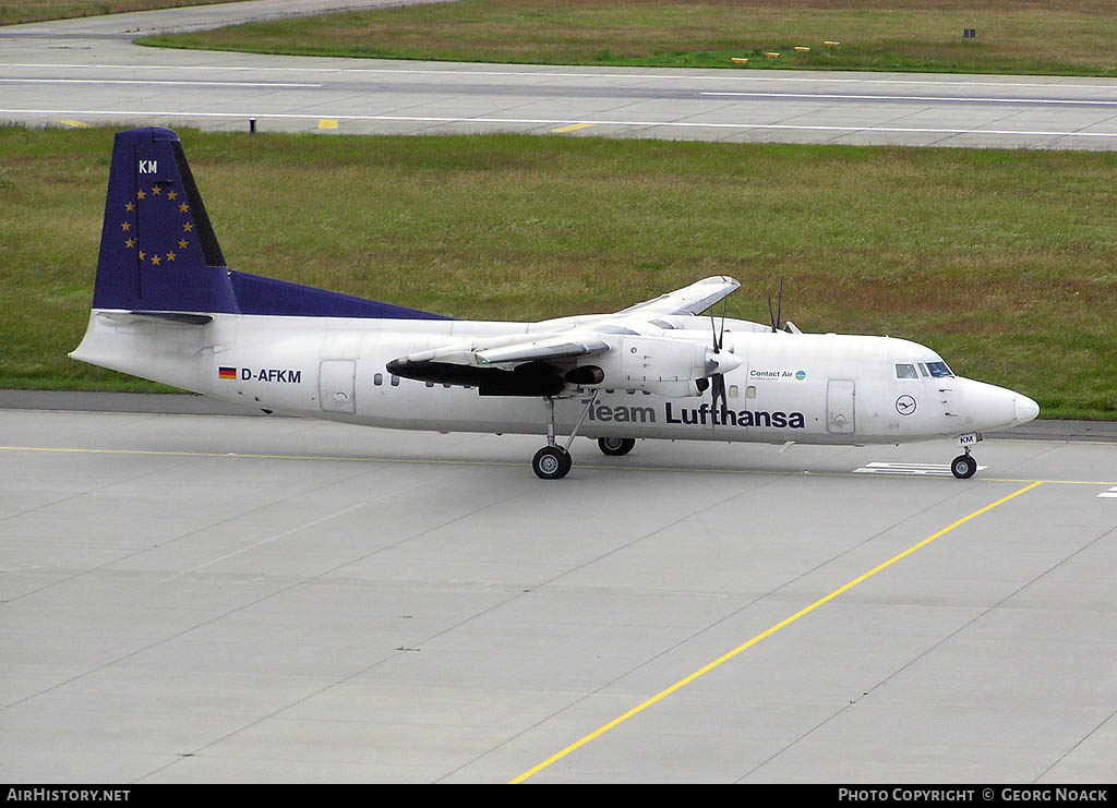Aircraft Photo of D-AFKM | Fokker 50 | Team Lufthansa | AirHistory.net #340994
