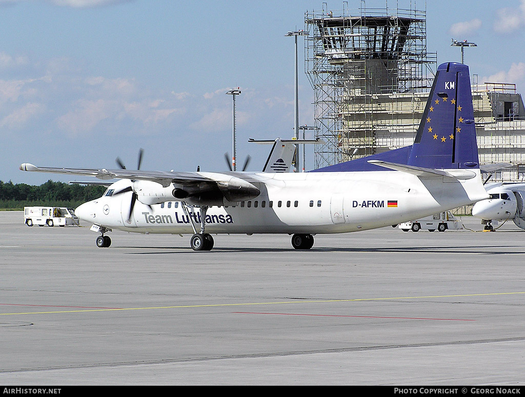 Aircraft Photo of D-AFKM | Fokker 50 | Team Lufthansa | AirHistory.net #340999