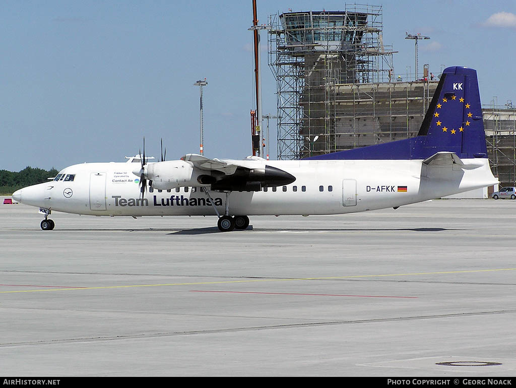 Aircraft Photo of D-AFKK | Fokker 50 | Team Lufthansa | AirHistory.net #341016