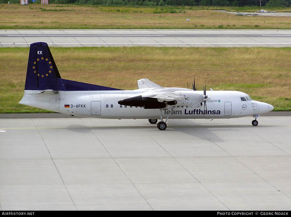 Aircraft Photo of D-AFKK | Fokker 50 | Team Lufthansa | AirHistory.net #341024
