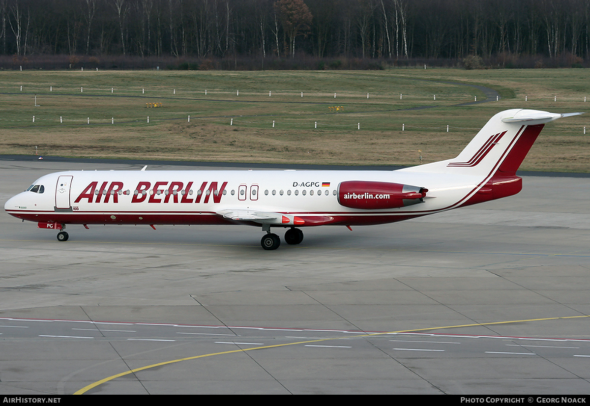 Aircraft Photo of D-AGPG | Fokker 100 (F28-0100) | Air Berlin | AirHistory.net #341039