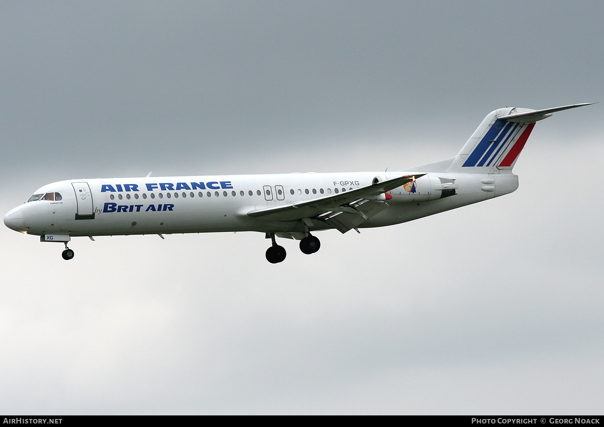 Aircraft Photo of F-GPXG | Fokker 100 (F28-0100) | Air France | AirHistory.net #341040