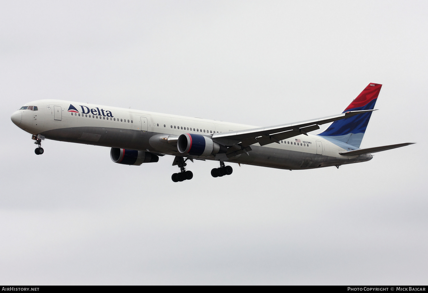 Aircraft Photo of N829MH | Boeing 767-432/ER | Delta Air Lines | AirHistory.net #341072