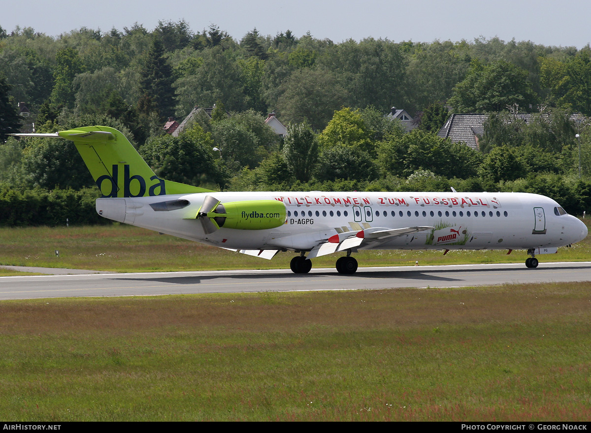 Aircraft Photo of D-AGPG | Fokker 100 (F28-0100) | DBA - Deutsche BA | AirHistory.net #341074