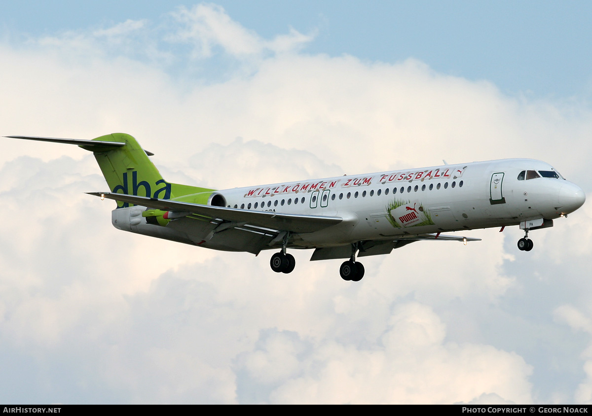 Aircraft Photo of D-AGPA | Fokker 100 (F28-0100) | DBA - Deutsche BA | AirHistory.net #341077