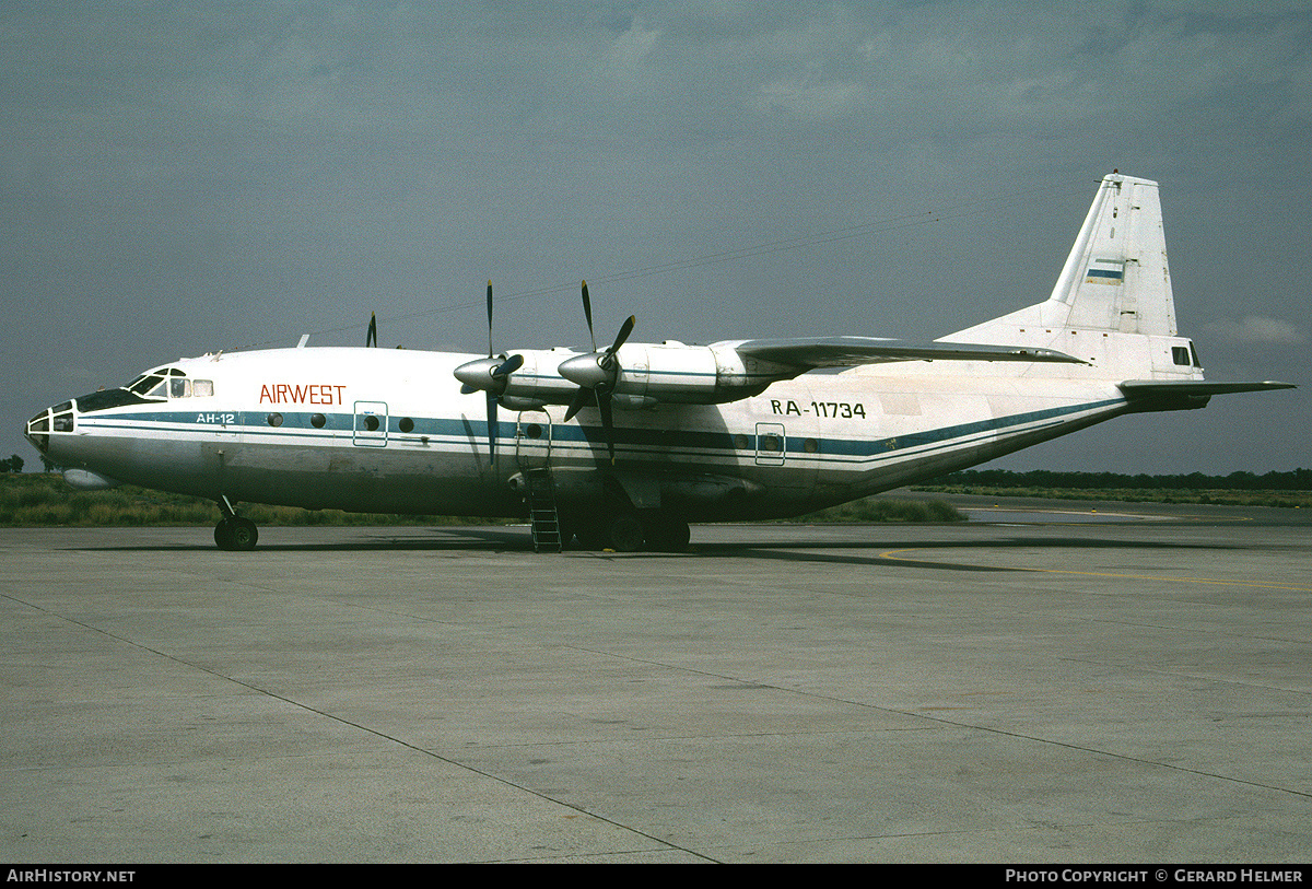 Aircraft Photo of RA-11734 | Antonov An-12 | Air West | AirHistory.net #341163