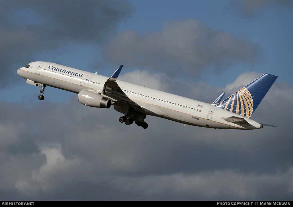 Aircraft Photo of N18119 | Boeing 757-224 | Continental Airlines | AirHistory.net #341183