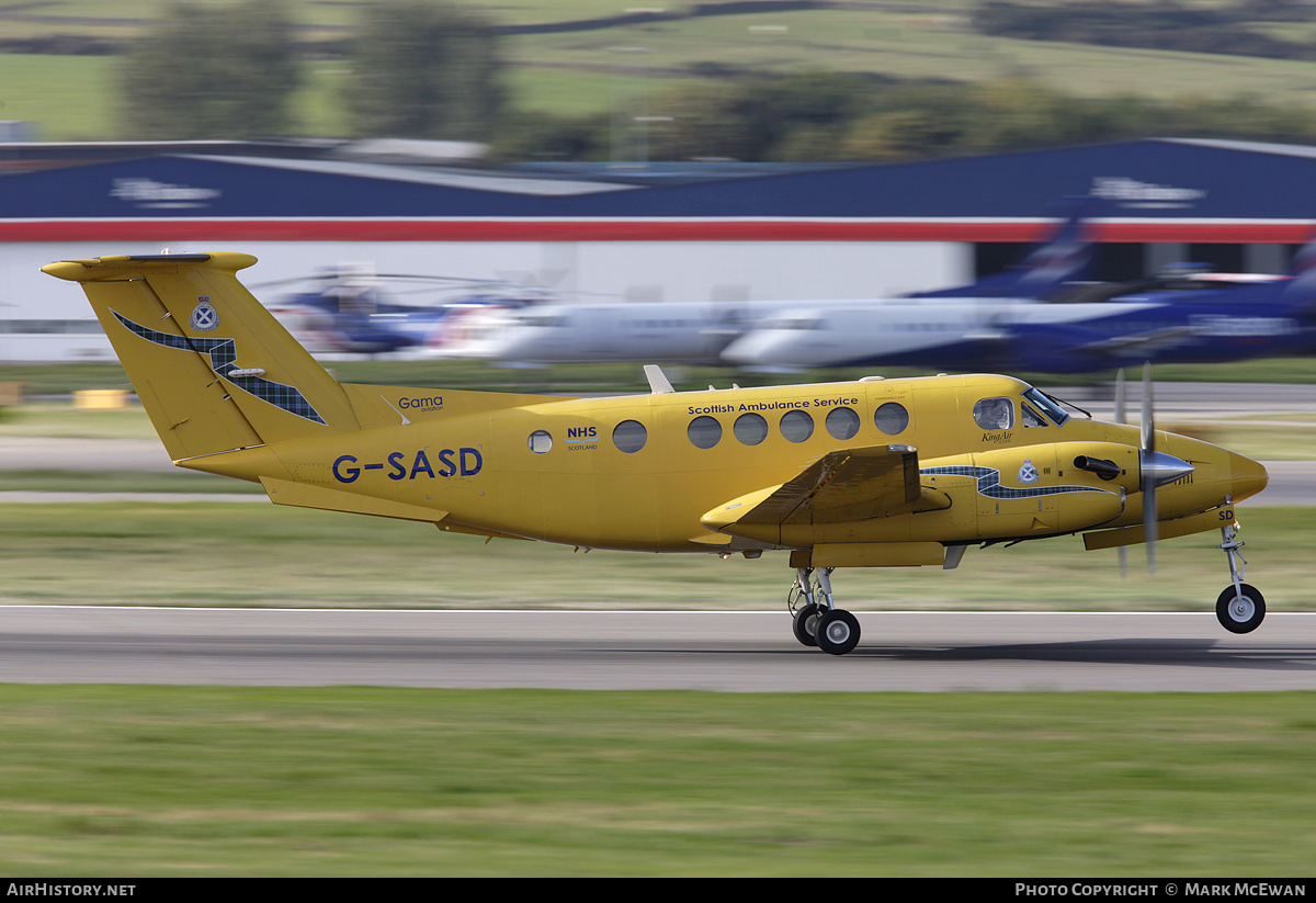 Aircraft Photo of G-SASD | Raytheon B200C King Air | Scottish Ambulance Service | AirHistory.net #341198