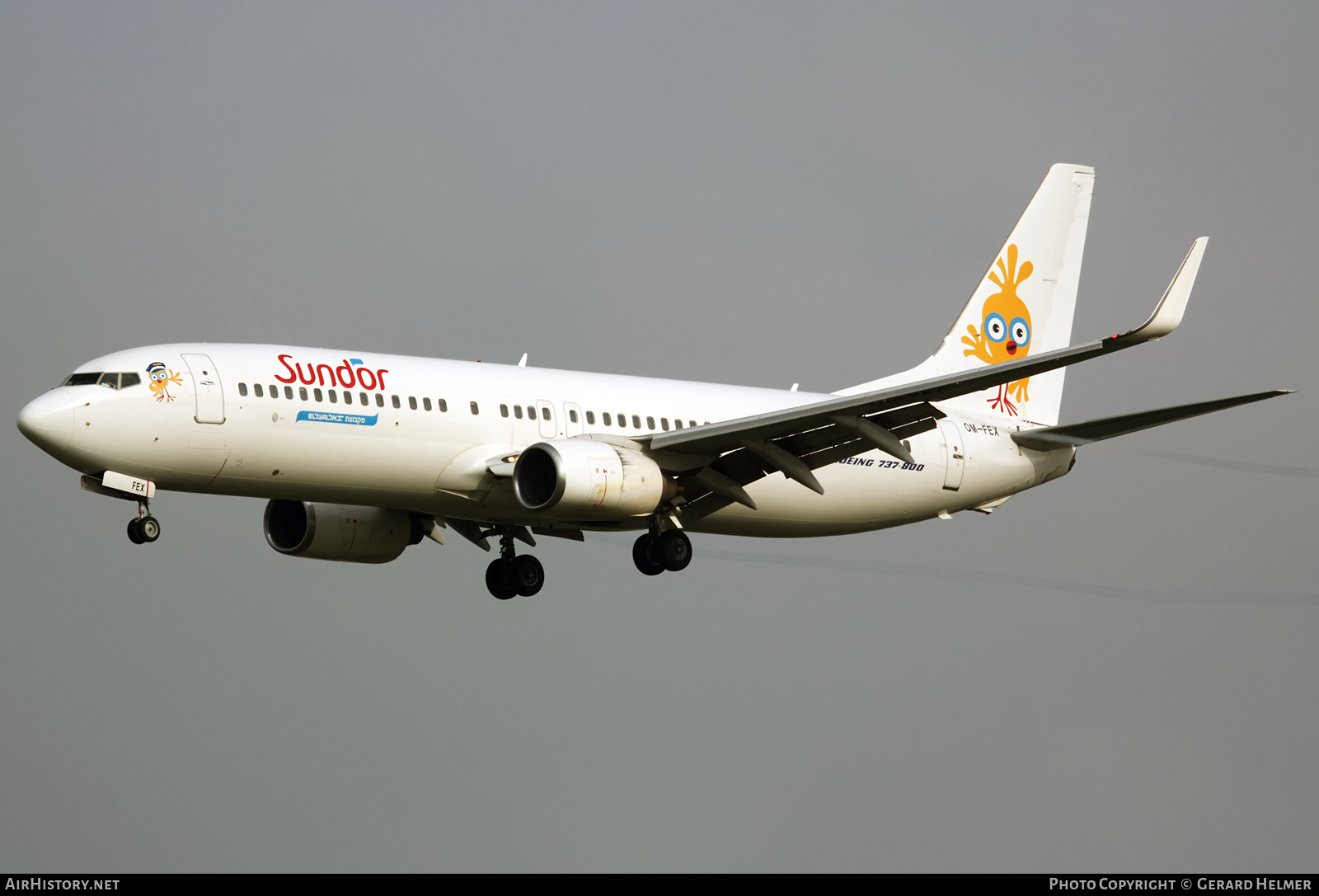 Aircraft Photo of OM-FEX | Boeing 737-8Q8 | Sun d'Or International Airlines | AirHistory.net #341322