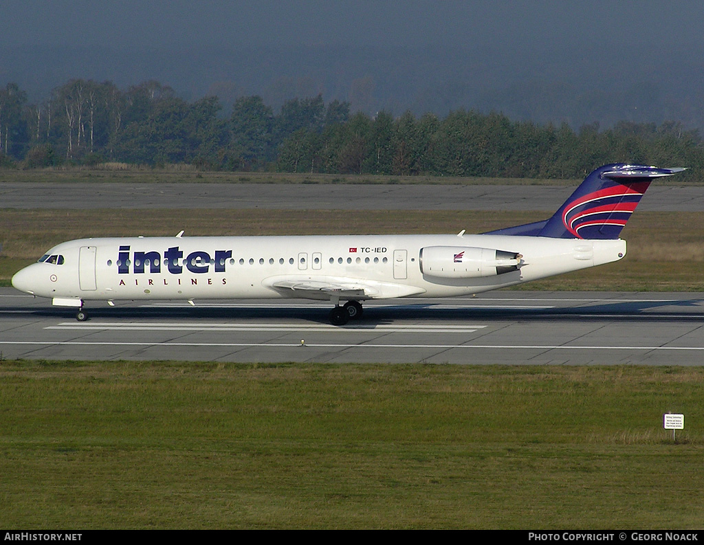 Aircraft Photo of TC-IED | Fokker 100 (F28-0100) | Inter Airlines | AirHistory.net #341342
