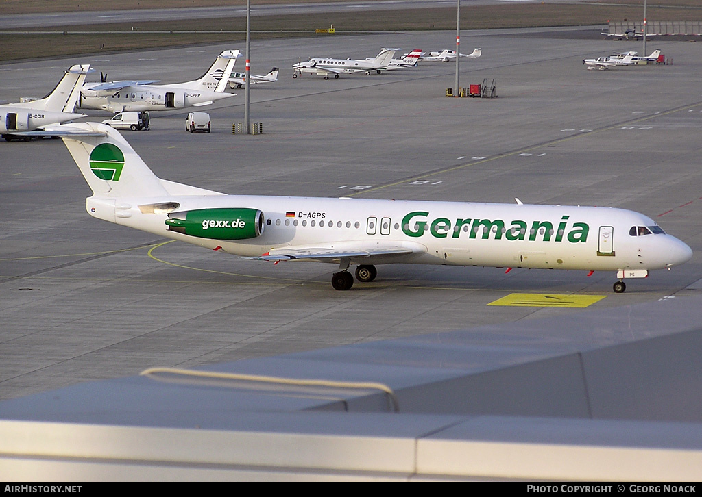 Aircraft Photo of D-AGPS | Fokker 100 (F28-0100) | Germania | AirHistory.net #341345