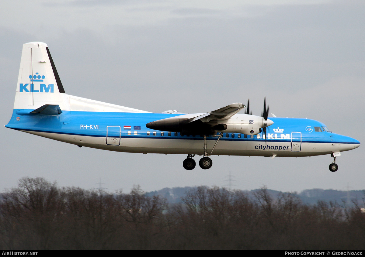 Aircraft Photo of PH-KVI | Fokker 50 | KLM Cityhopper | AirHistory.net #341348