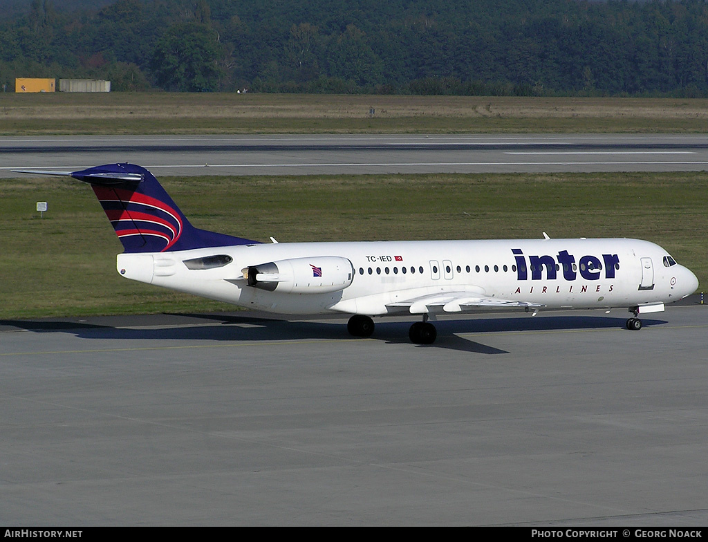 Aircraft Photo of TC-IED | Fokker 100 (F28-0100) | Inter Airlines | AirHistory.net #341357