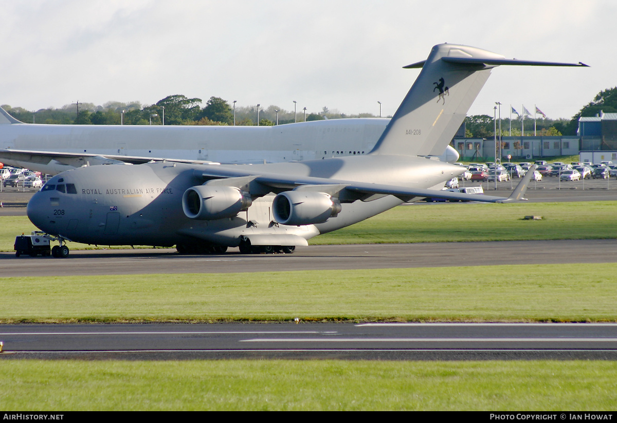 Aircraft Photo of A41-208 | Boeing C-17A Globemaster III | Australia - Air Force | AirHistory.net #341379