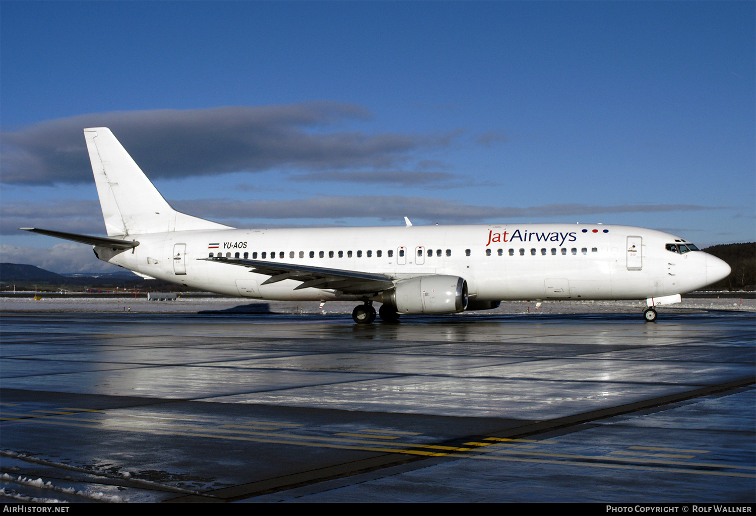 Aircraft Photo of YU-AOS | Boeing 737-4B7 | Jat Airways | AirHistory.net #341391