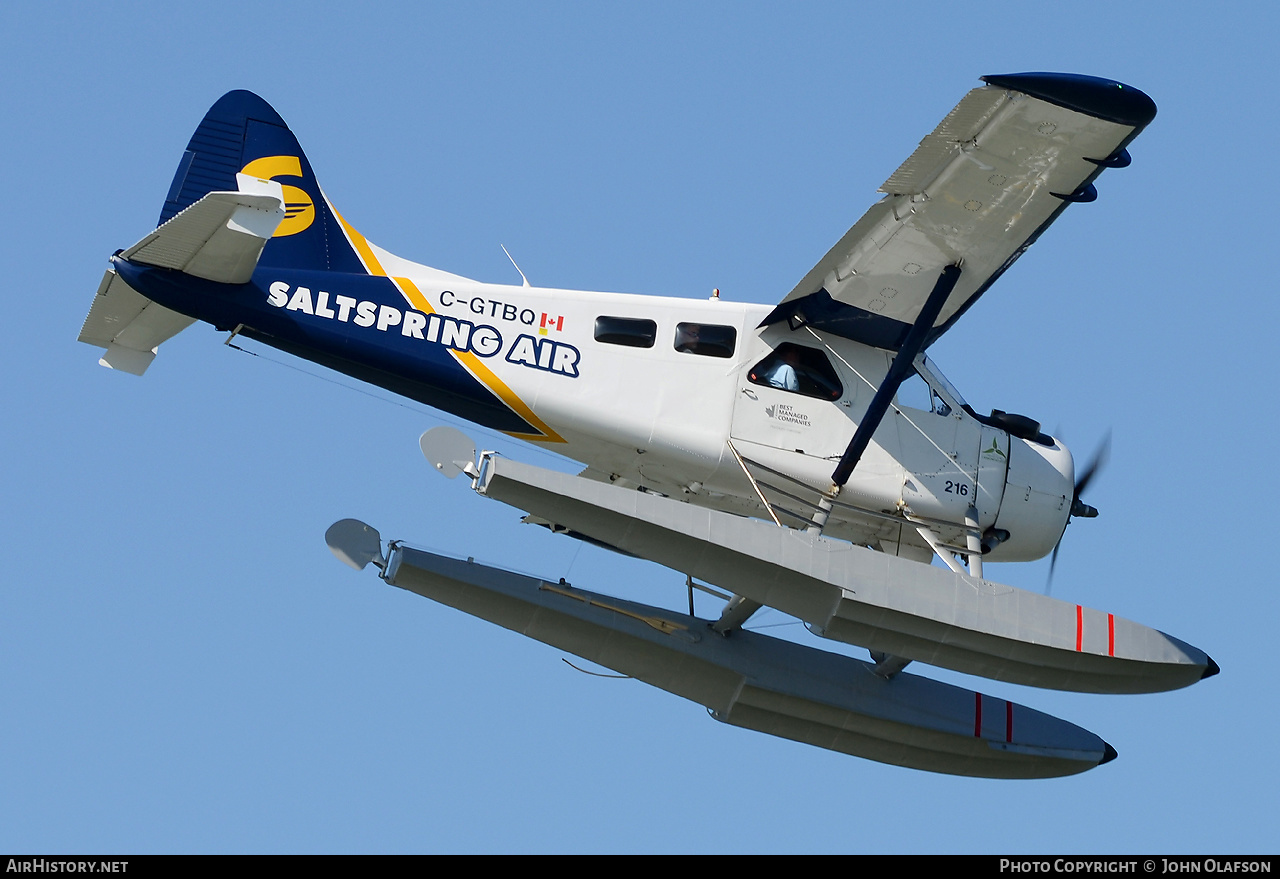 Aircraft Photo of C-GTBQ | De Havilland Canada DHC-2 Beaver Mk1 | Saltspring Air | AirHistory.net #341472