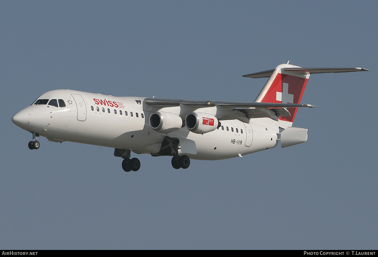 Aircraft Photo of HB-IYR | BAE Systems Avro 146-RJ100 | Swiss International Air Lines | AirHistory.net #341491