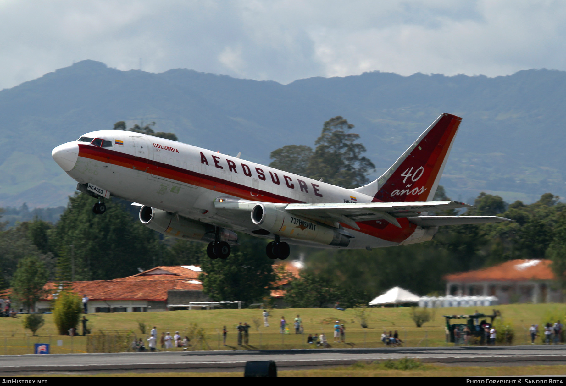Aircraft Photo of HK-4253 | Boeing 737-2H6C/Adv | Aerosucre | AirHistory.net #341500