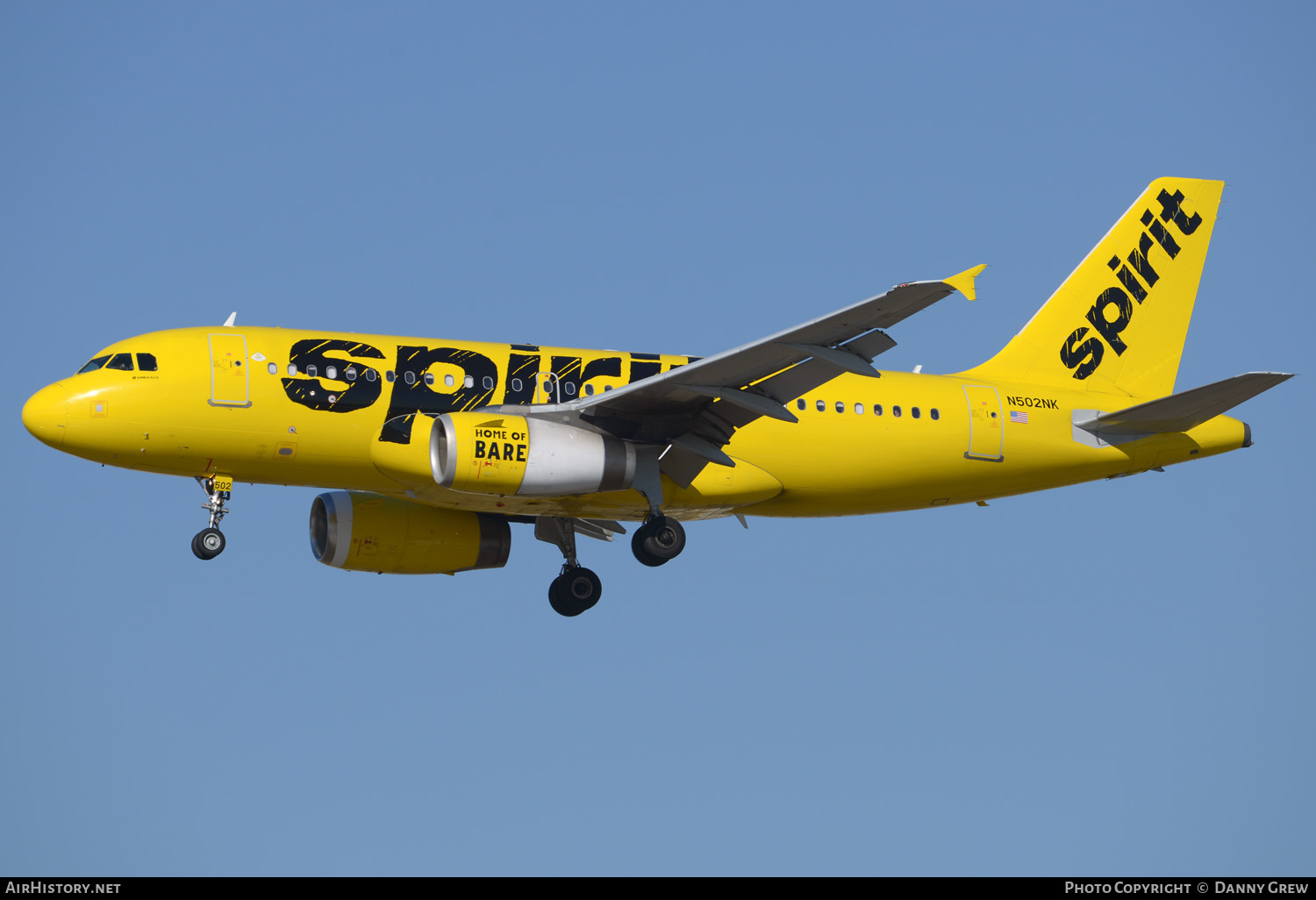 Aircraft Photo of N502NK | Airbus A319-132 | Spirit Airlines | AirHistory.net #341533