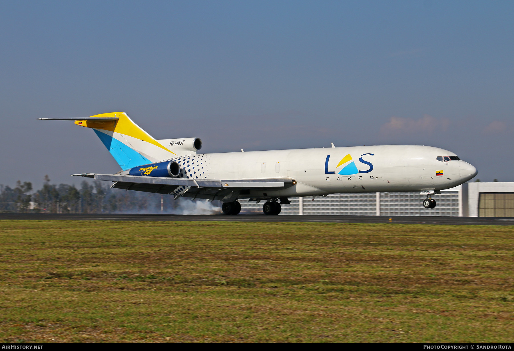 Aircraft Photo of HK-4637 | Boeing 727-2S2F/Adv(RE) Super 27 | Líneas Aéreas Suramericanas - LAS Cargo | AirHistory.net #341545