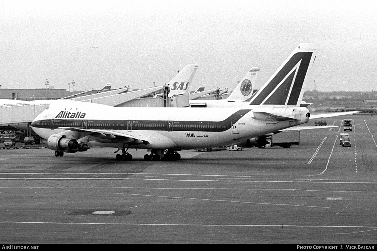 Aircraft Photo of I-DEME | Boeing 747-143 | Alitalia | AirHistory.net #341574