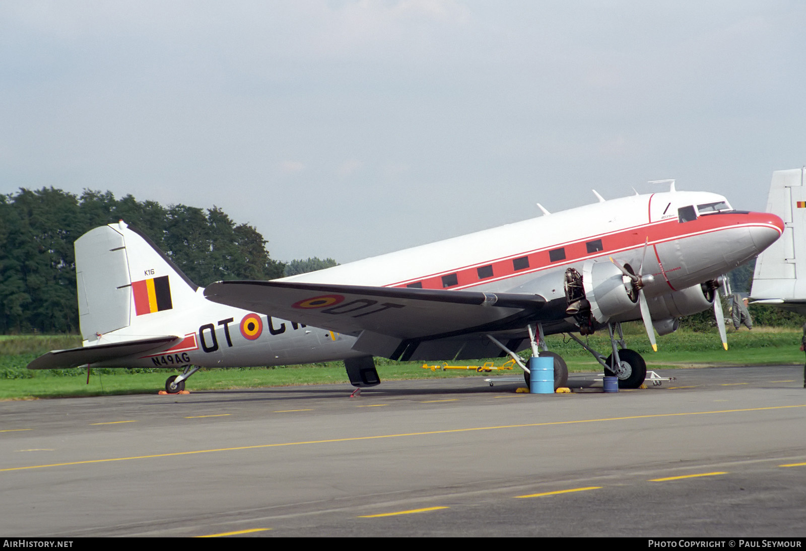 Aircraft Photo of N49AG / K-16 | Douglas DC-3(C) | Belgium - Air Force | AirHistory.net #341617