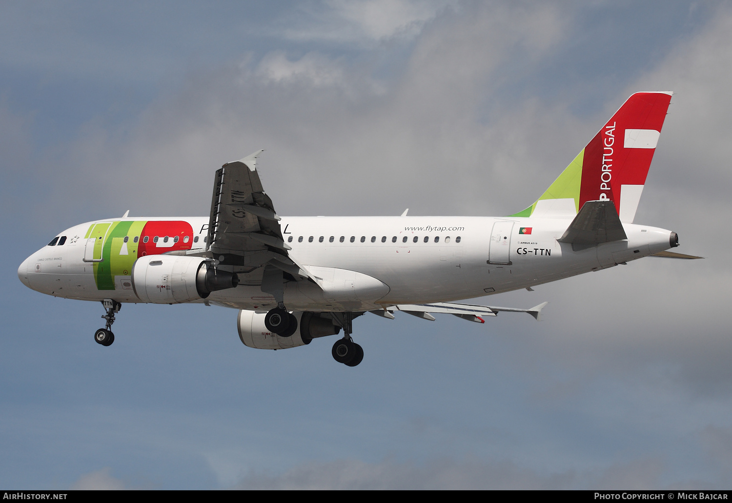 Aircraft Photo of CS-TTN | Airbus A319-111 | TAP Air Portugal | AirHistory.net #341625