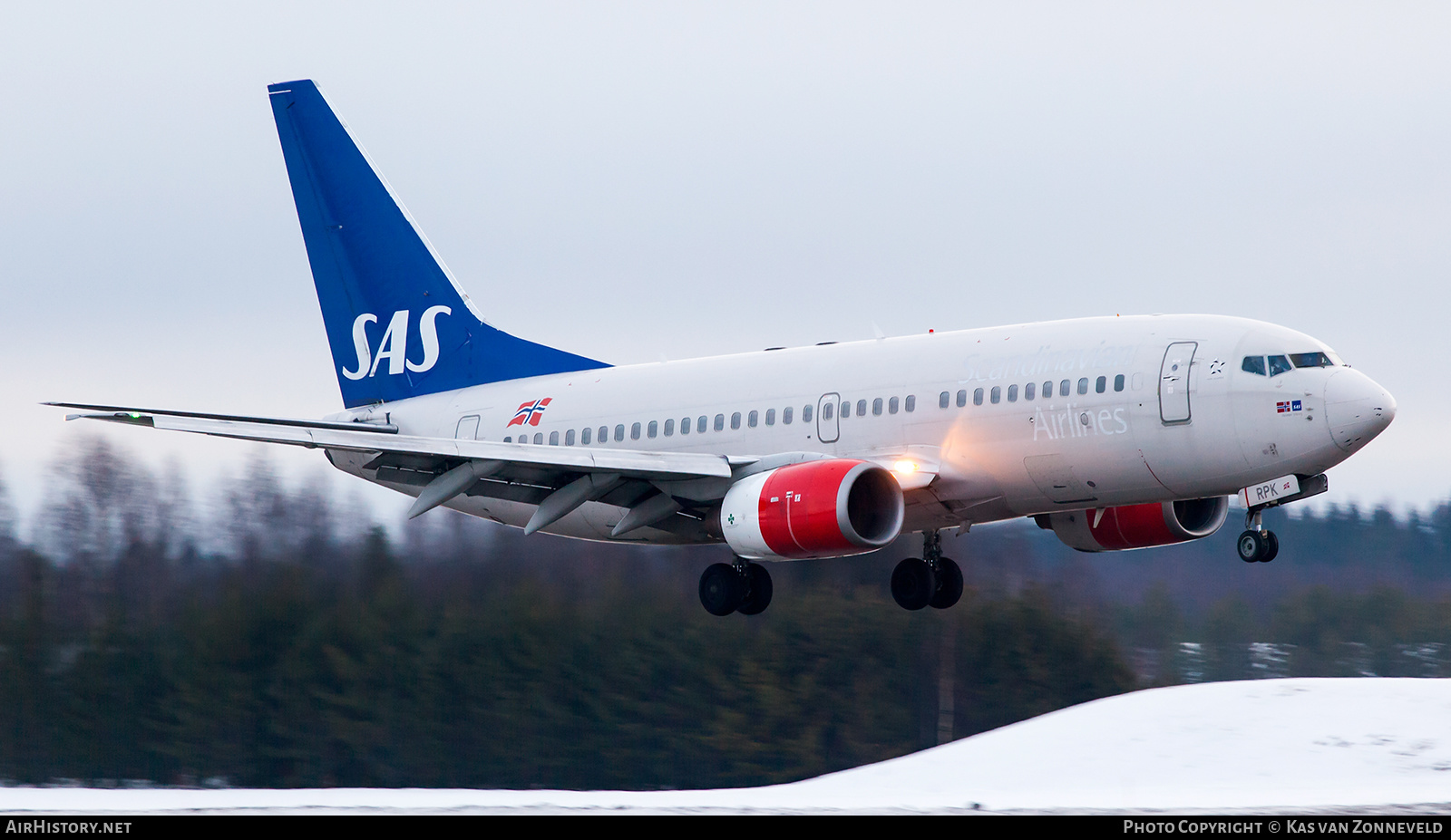 Aircraft Photo of LN-RPK | Boeing 737-783 | Scandinavian Airlines - SAS | AirHistory.net #341652