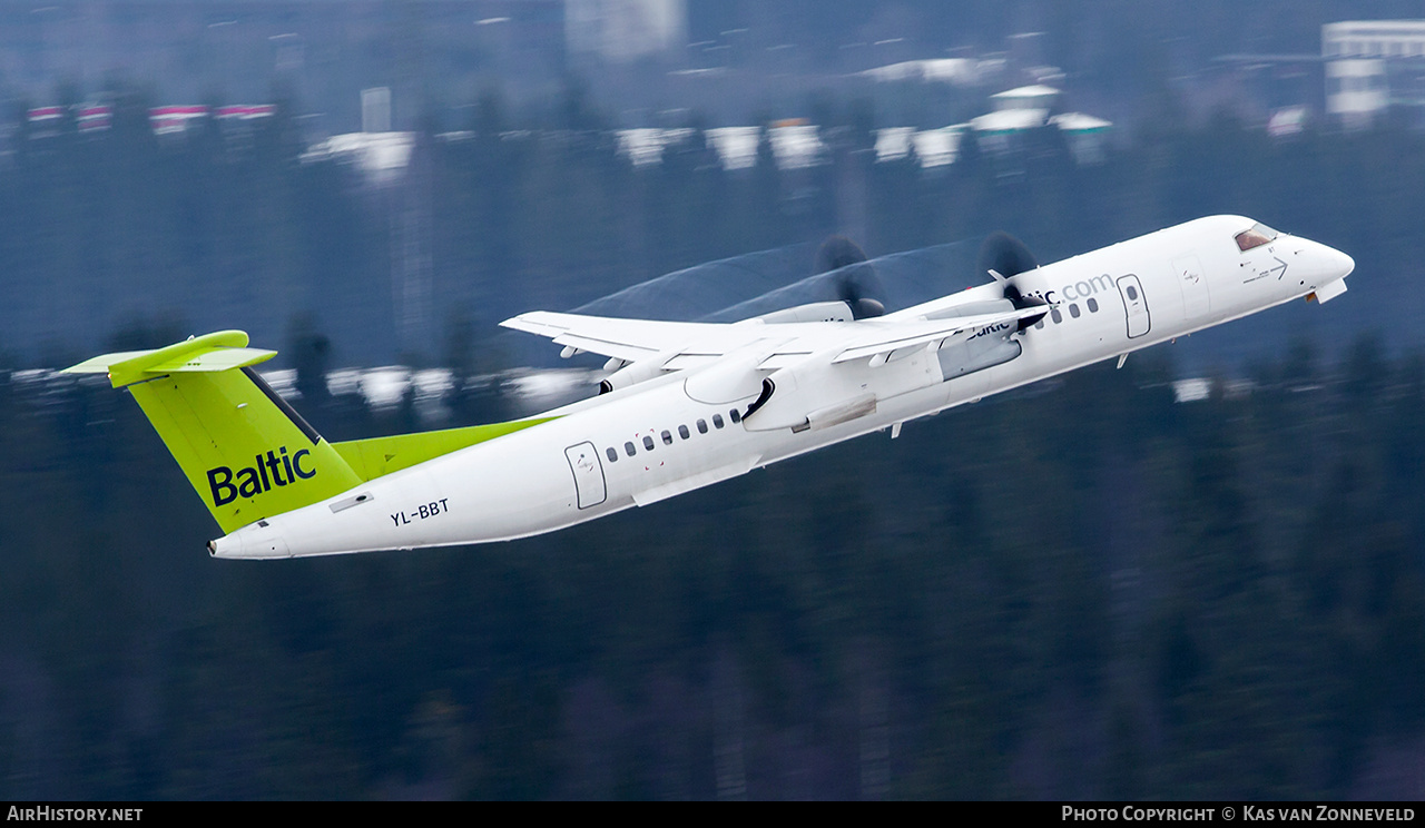 Aircraft Photo of YL-BBT | Bombardier DHC-8-402 Dash 8 | AirBaltic | AirHistory.net #341666