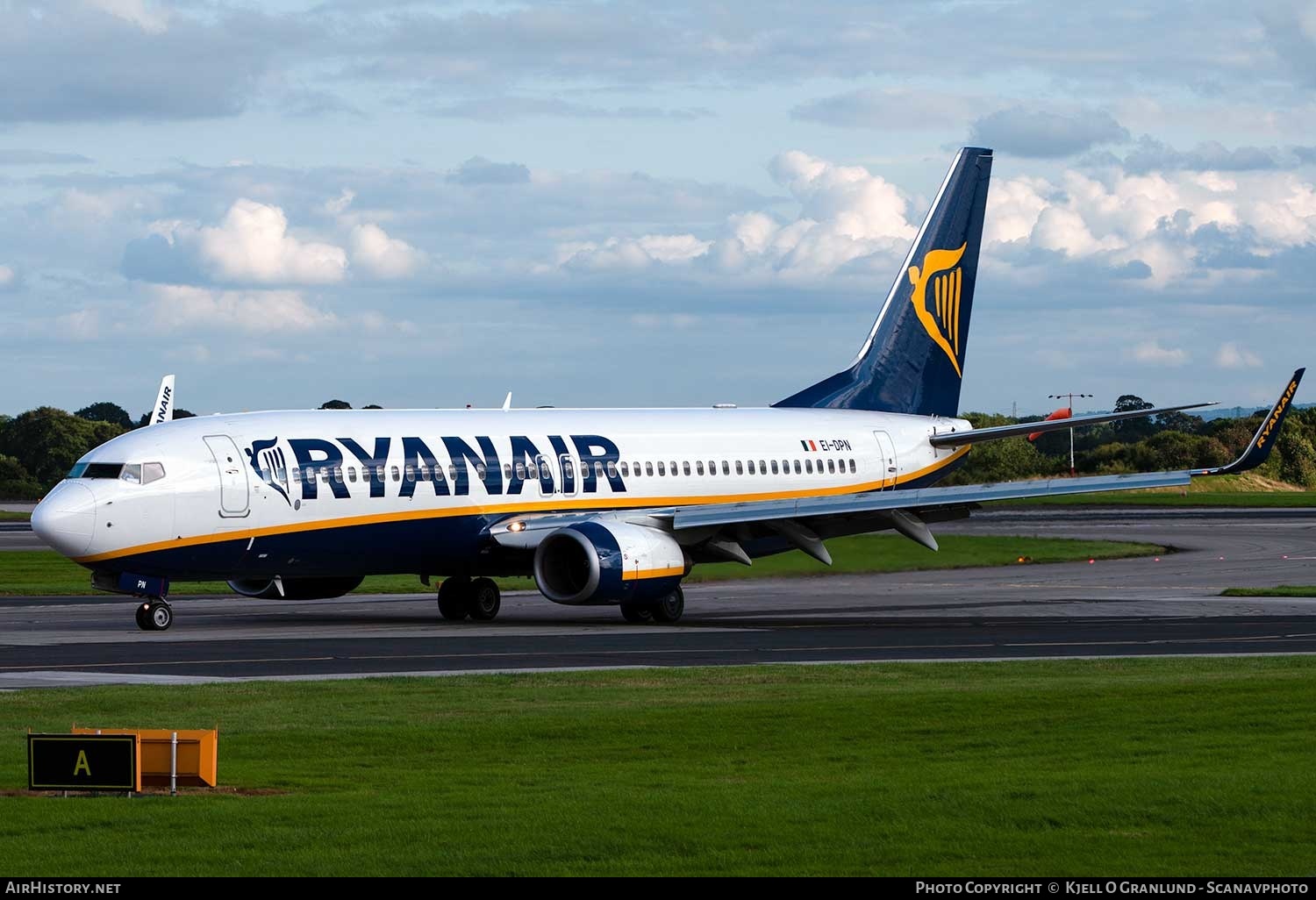 Aircraft Photo of EI-DPN | Boeing 737-8AS | Ryanair | AirHistory.net #341688