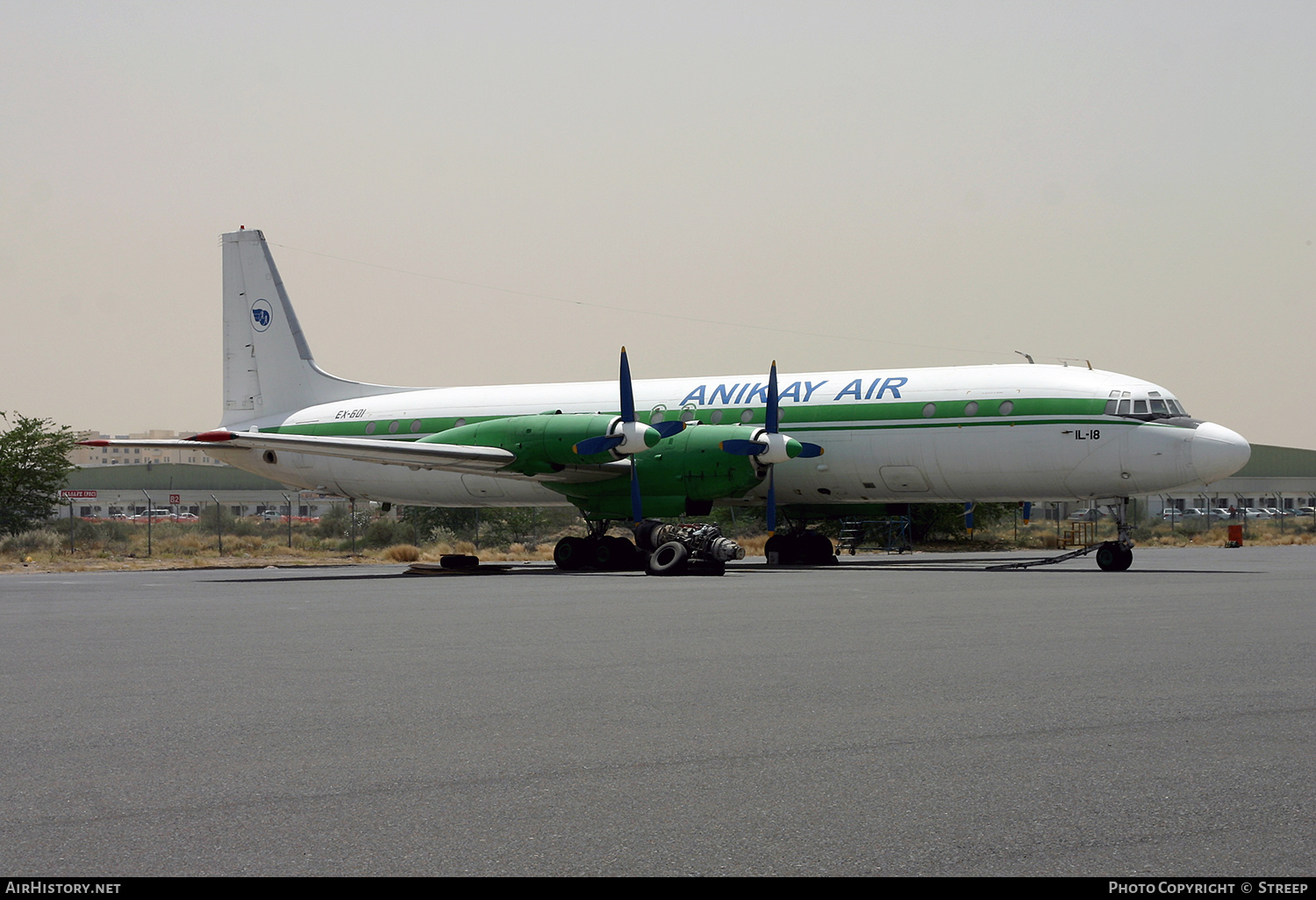 Aircraft Photo of EX-601 | Ilyushin Il-18E | Anikay Air | AirHistory.net #341719