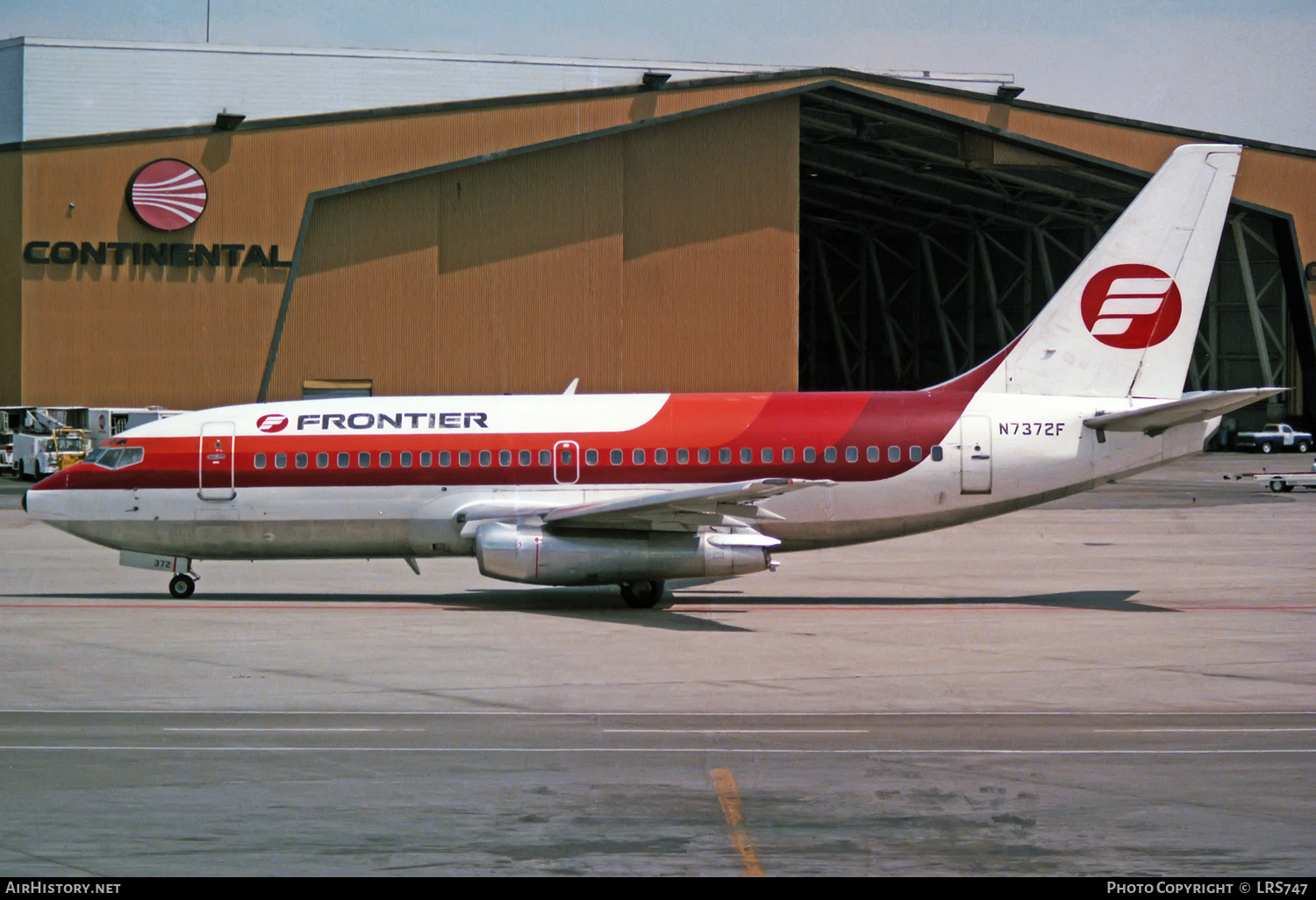 Aircraft Photo of N7372F | Boeing 737-2C0 | Frontier Airlines | AirHistory.net #341765