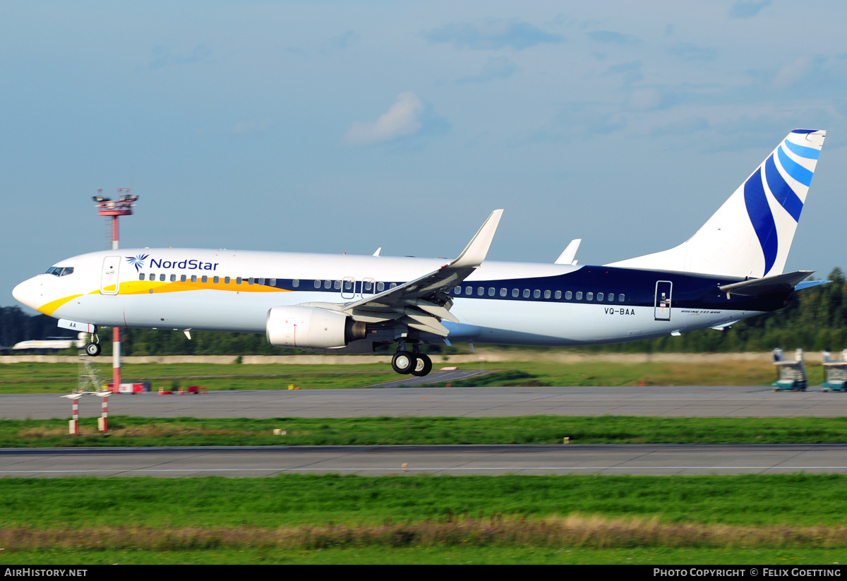 Aircraft Photo of VQ-BAA | Boeing 737-86N | NordStar Airlines | AirHistory.net #341815