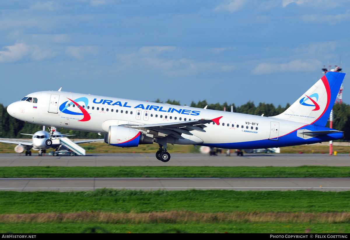 Aircraft Photo of VQ-BFV | Airbus A320-214 | Ural Airlines | AirHistory.net #341824