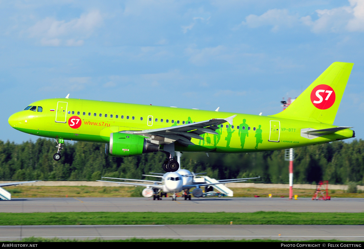 Aircraft Photo of VP-BTT | Airbus A319-114 | S7 Airlines | AirHistory.net #341825