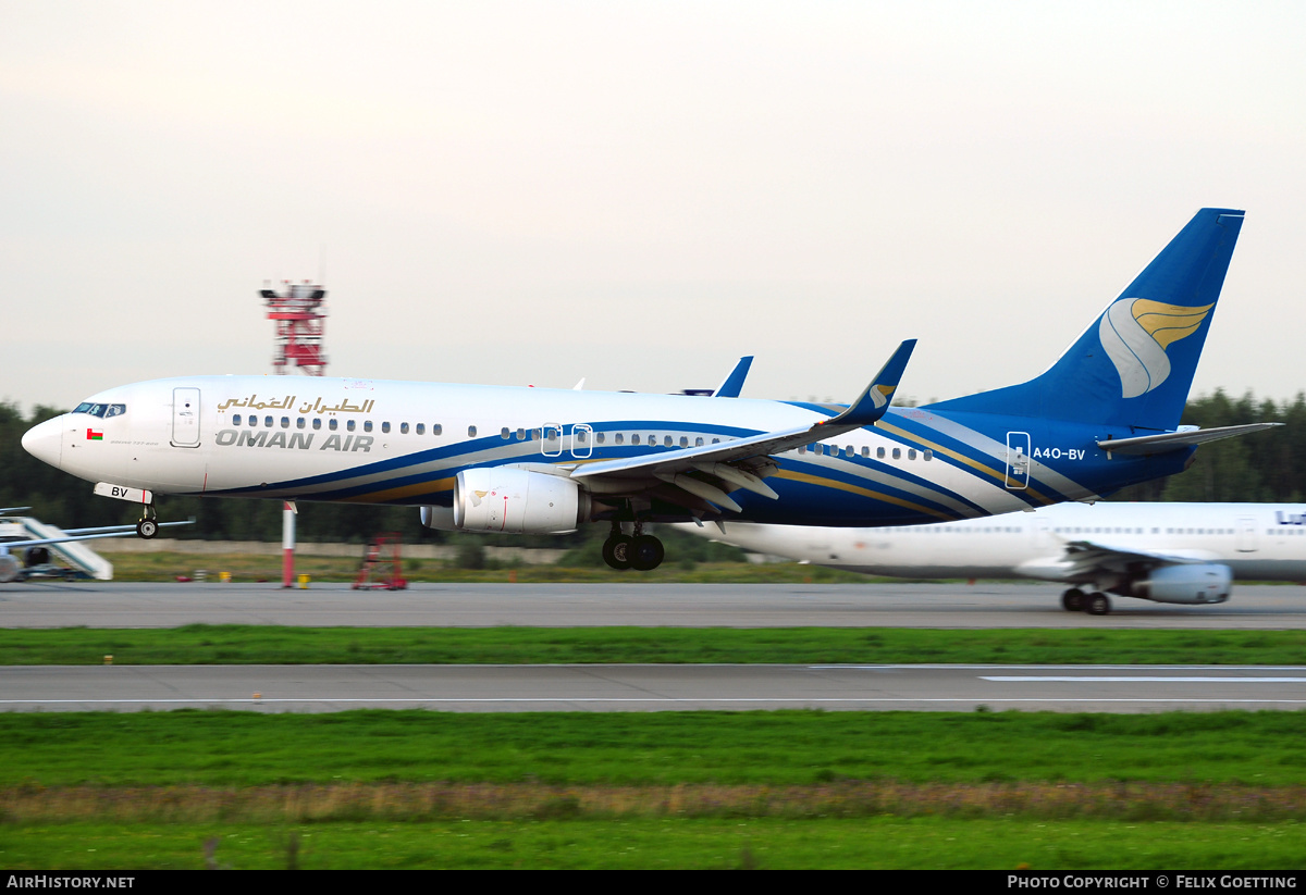 Aircraft Photo of A4O-BV | Boeing 737-81M | Oman Air | AirHistory.net #341831