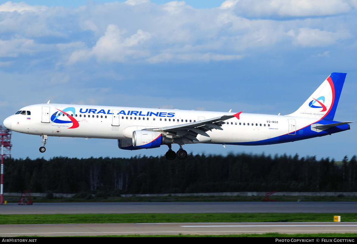 Aircraft Photo of VQ-BOZ | Airbus A321-211 | Ural Airlines | AirHistory.net #341846