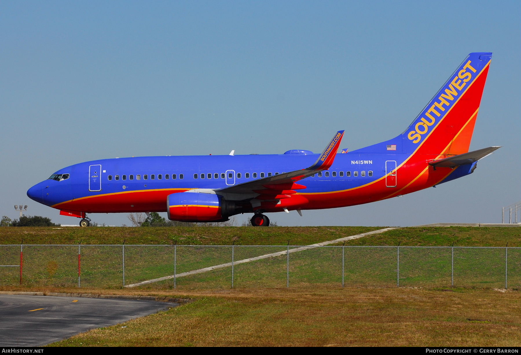Aircraft Photo of N415WN | Boeing 737-7H4 | Southwest Airlines | AirHistory.net #341852