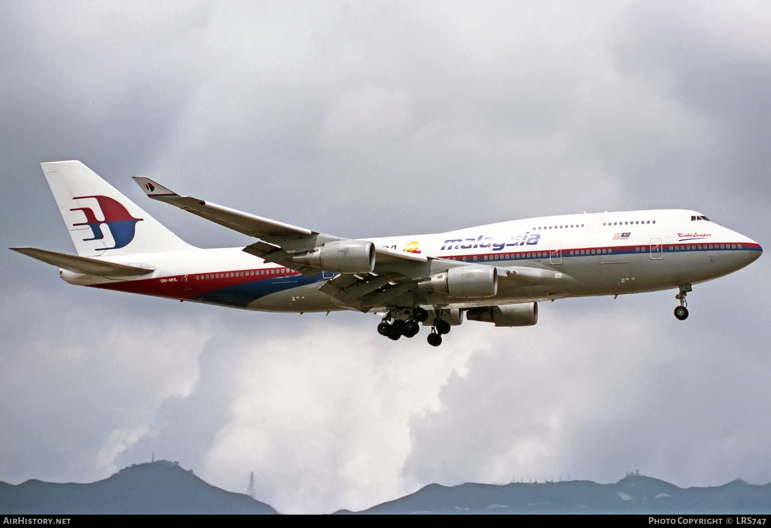 Aircraft Photo of 9M-MHL | Boeing 747-4H6 | Malaysia Airlines | AirHistory.net #341912