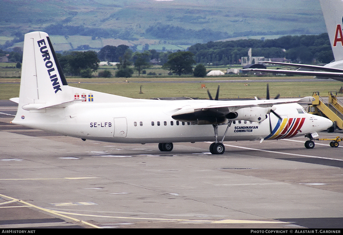 Aircraft Photo of SE-LFB | Fokker 50 | Scandinavian Commuter - Eurolink | AirHistory.net #342009