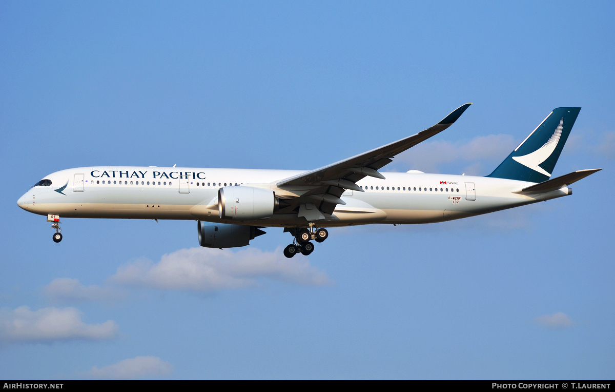 Aircraft Photo of F-WZNF | Airbus A350-941 | Cathay Pacific Airways | AirHistory.net #342010