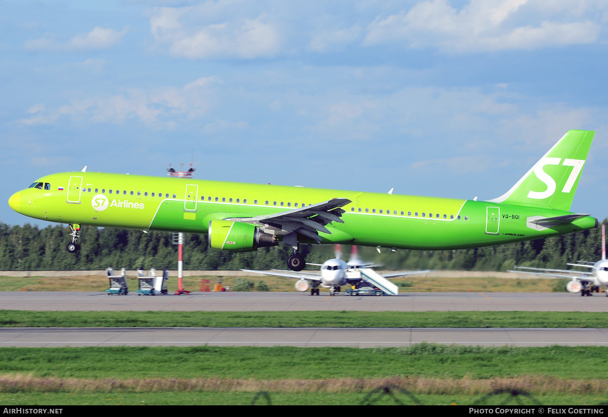 Aircraft Photo of VQ-BQI | Airbus A321-211 | S7 Airlines | AirHistory.net #342097